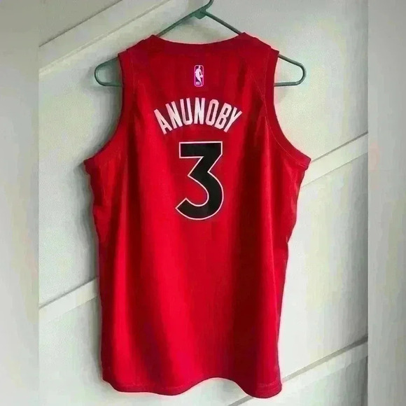 Nike Raptor Jersey Red Black Anunoby 3 size XL Boys' Grade School - Picture 2 of 11